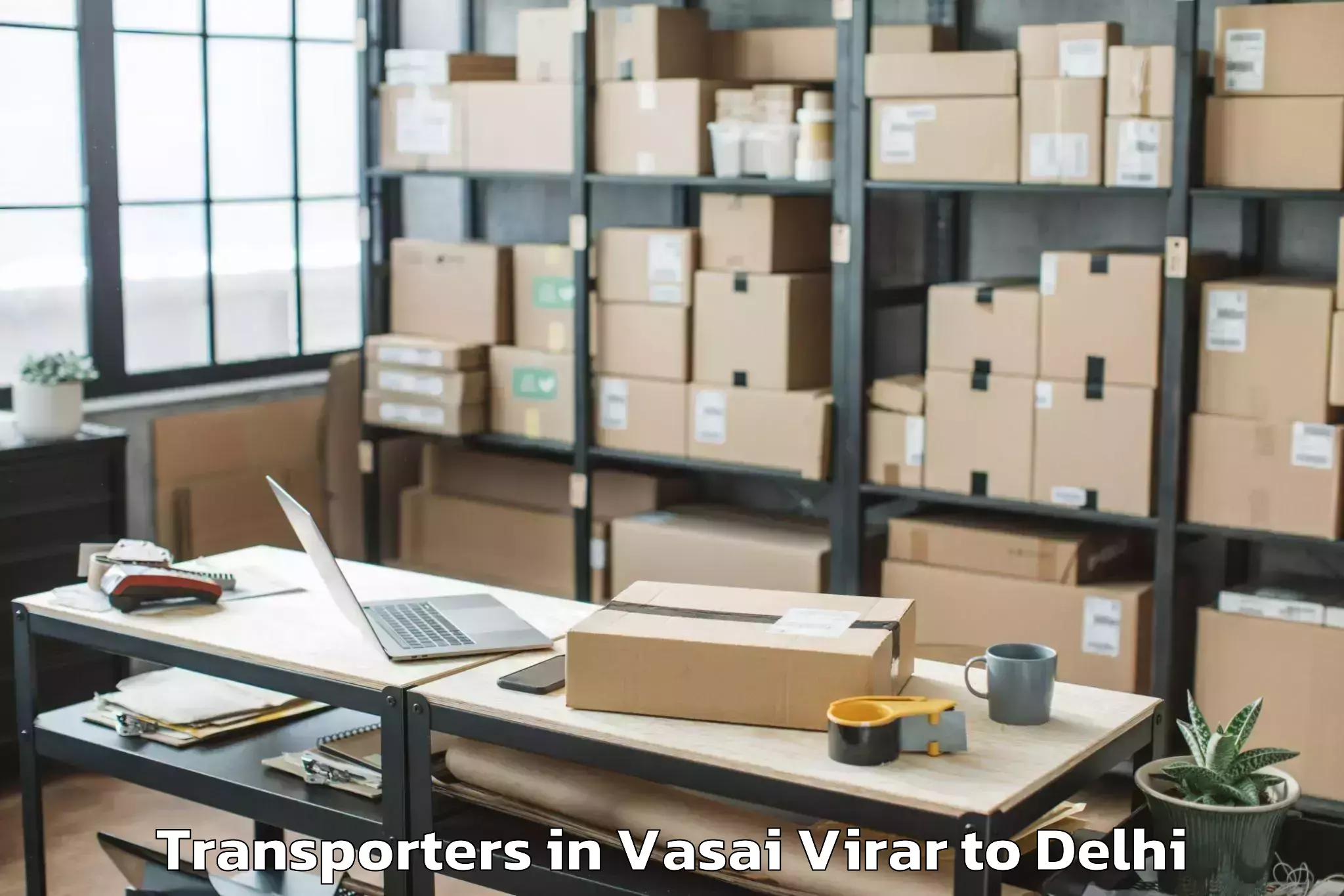 Book Vasai Virar to V3s East Centre Mall Transporters Online